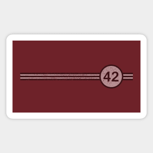 42 Horizontal Stripe (faded) Magnet